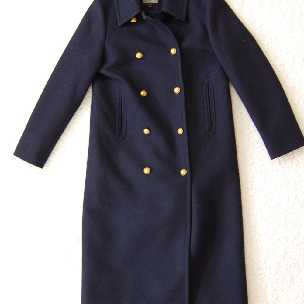 J crew wool cashmere double breasted topcoat 10 - Picture 2 of 8
